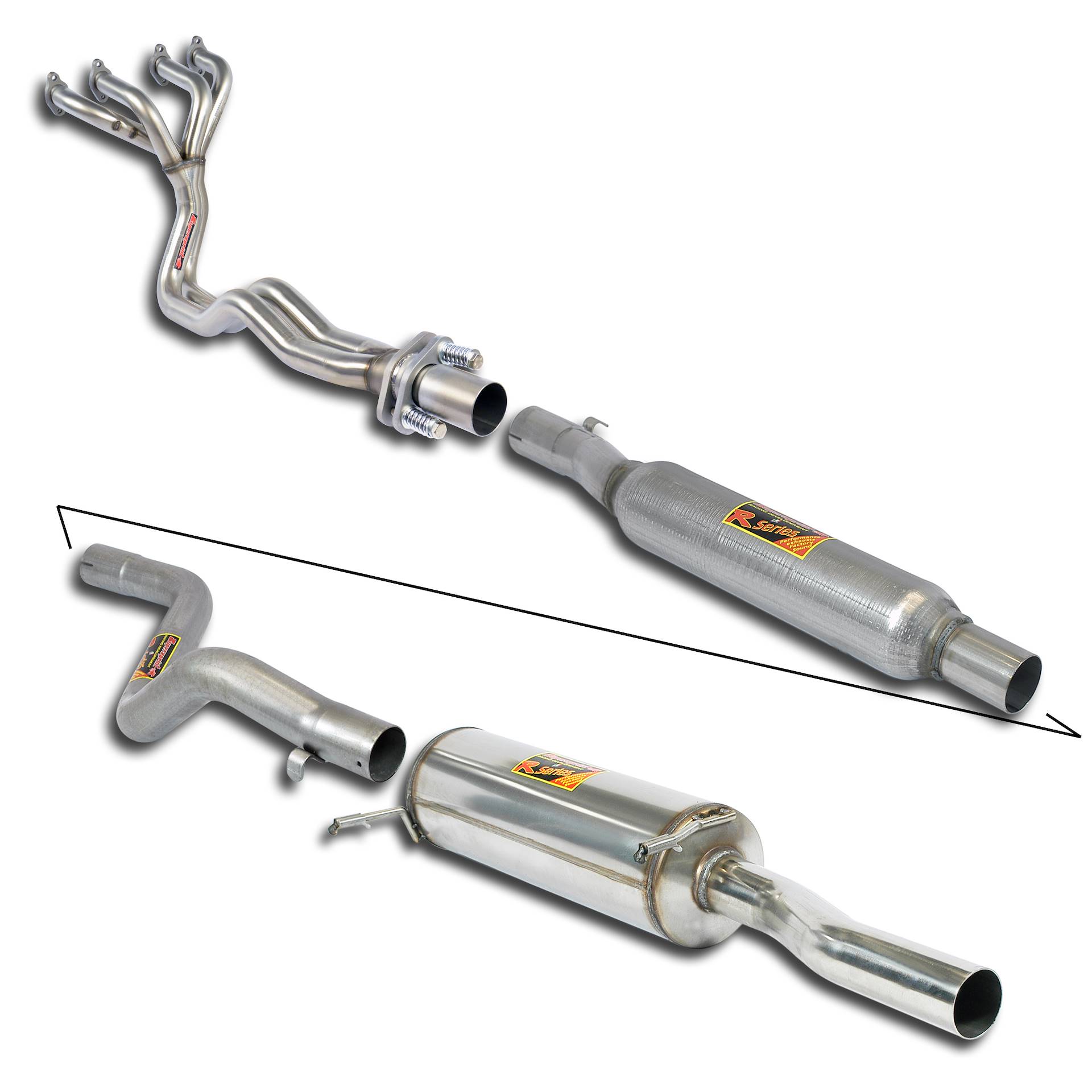 Track performance package Ø60 mm 4-2-1 With certificate of conformity for classic exhaust design